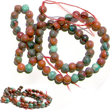 Load image into Gallery viewer, Rare Sonoran Sunrise Cuprite Mexico 6mm round stone - 12 beads
