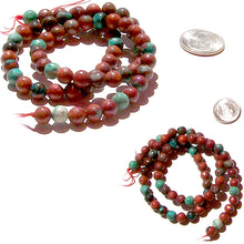 Load image into Gallery viewer, Rare Sonoran Sunrise Cuprite Mexico 6mm round stone - 12 beads