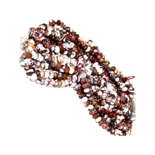 Load image into Gallery viewer, Rare Wild Horse Magnesite Arizona rondelles ~3.5-4mm brown white pinto stone beads - U PICK