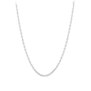 Chain: Silver-plated Cable ~17-18
