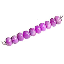 Load image into Gallery viewer, Rare Sugilite African rondelle hand-cut ~4.8-5mm faceted stone genuine natural set #8 - 10 beads
