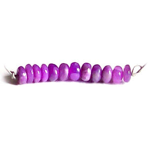 Rare Sugilite African hand-cut rondelle ~4-5.5mm genuine natural faceted stone set #11 - 12 beads