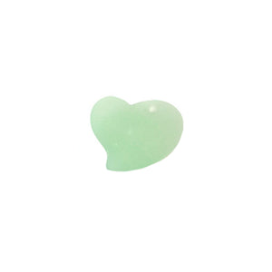 Cultured Sea Glass 18mm Heart focal pendant love bead - U PICK color