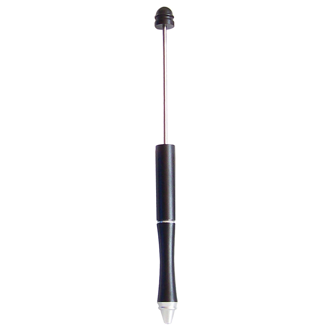 Ballpoint Metal Pen Black large 1.7+mm hole beads beadable diy craft
