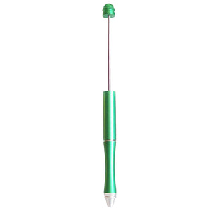Ballpoint Metal Pen green large 1.7+mm hole beads beadable diy craft