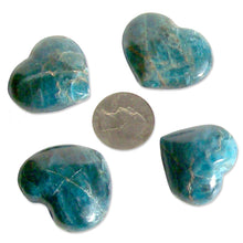 Load image into Gallery viewer, Madagascar Blue Apatite stone heart crystal healing reiki Chakra
