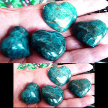 Load image into Gallery viewer, Madagascar Blue Apatite stone heart crystal healing reiki Chakra