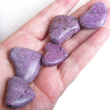 Load image into Gallery viewer, Rare Stichtite heart crystal healing reiki Chakra South Africa stone