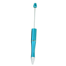 Load image into Gallery viewer, Ballpoint Acrylic Pen Blue large 1.5+mm hole beads beadable add-a-bead diy gift