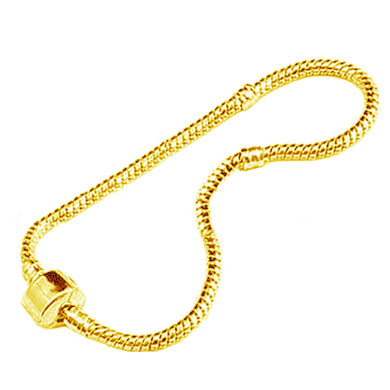 European-style bracelet add a bead 20cm gold-plated charm large hole beads chain clasp