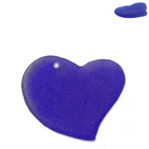 Cultured Sea Glass 30mm Heart focal pendant love bead - U PICK color