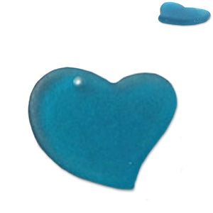 Cultured Sea Glass 30mm Heart focal pendant love bead - U PICK color