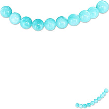 Load image into Gallery viewer, Rare Amazonite Peru round 7-8mm Blue hand-cut smooth stone - 10 beads