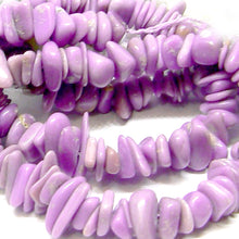 Load image into Gallery viewer, Rare Phosphosiderite Chile chips ~7-13x1-5mm hand-cut lilac orchid lavender - 15 beads