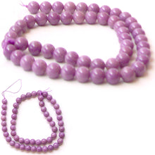 Load image into Gallery viewer, Rare Phosphosiderite Chile round orchid mauve 7-8mm AA stone - 6 beads