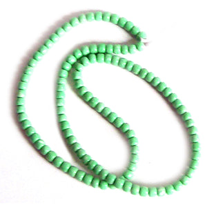 Rare Variscite Utah ~5x4mm drum minty green earthy stone - 10 beads