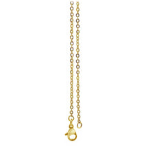 Load image into Gallery viewer, Chain: Gold-plated Cable ~22+&quot; jewelry ~1.5mm metal lobster clasp necklace