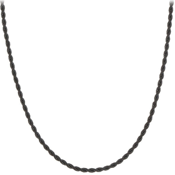 Chain: Black Gunmetal Rope ~16.5
