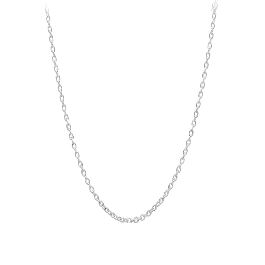 Chain: Silver-plated Cable ~17-18