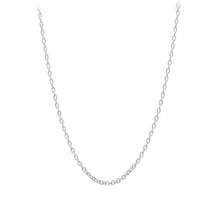 Load image into Gallery viewer, Chain: Silver-plated Cable ~22&quot; jewelry ~2mm metal lobster clasp necklace