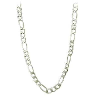 Chain: Silver-plated Figaroa ~19-20