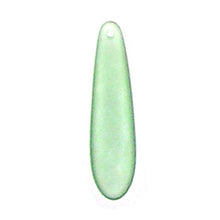 Load image into Gallery viewer, Cultured Sea Glass 9x33mm teardrop dagger focal pendant love bead - U PICK color