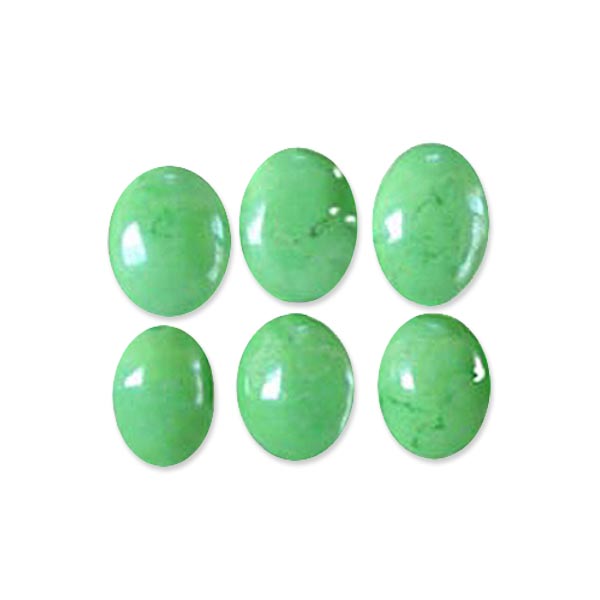 Semi-precious Green Turquoise 18x13mm oval stone focal - 1 bead