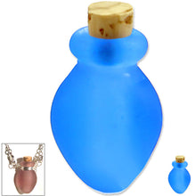 Load image into Gallery viewer, Mini frosted glass handmade Vase bottle keepsake cork vial cremation urn ashes oil perfume - U PICK