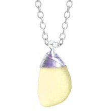Load image into Gallery viewer, Artisan silver necklace cultured SEA GLASS sterling hand wire-wrapped pendant chain U PICK