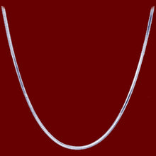 Load image into Gallery viewer, Chain: Sterling silver Italian 20-inch 2mm SNAKE jewelry necklace