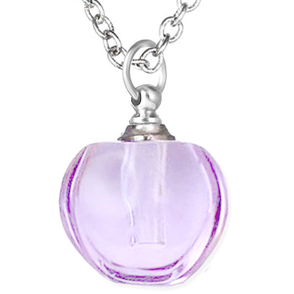 Crystal glass KEEPSAKE pendant necklace miniature bottle memory grief cremation urn sand ashes - U PICK