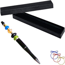 Load image into Gallery viewer, Ballpoint Acrylic Pen Black large 1.5+mm hole beads beadable add-a-bead diy gift