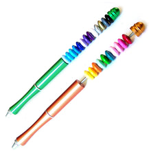 Load image into Gallery viewer, Rondelles Wooden 10mm large 2mm hole beads use on beadable pens randomly selected - 10 beads