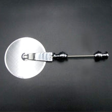 Load image into Gallery viewer, Silver Pizza cutter add-a-bead novelty for large hole beads beadable diy craft gift