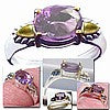 Load image into Gallery viewer, Sterling silver 14k genuine Amethyst oval gemstone ring U PICK size