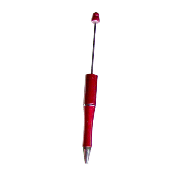 Ballpoint Acrylic Pen Red large 1.5+mm hole beads beadable add-a-bead diy gift