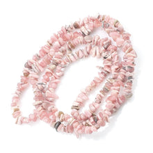 Load image into Gallery viewer, Rare Rhodochrosite Argentina ~8-9mm chip stone beads strand