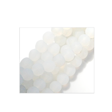 Load image into Gallery viewer, Cultured sea glass 4mm round matte beach ocean seaglass beads 8&quot; strand